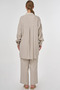 Bead Embroidered Viscose Double Suit Stone - 4