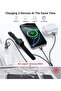 كابل شحن متعدد الاستخدامات، 3 في 2 USB-C، لساعة أبل، آيفون 17/16/15، لايتنينج، مغناطيسي، شحن سريع، 4 أقدام أسود، للسفر والتخييم - 4