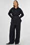 Textured Double Suit Black