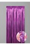 Metalized Background Curtain Wall Curtain Purple Color