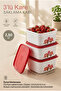3-Piece Square Storage Container 2.50 Lt