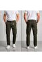 Men's Khaki Lycra Cargo Pants Flexible Gabardine Commando Cargo Pocket Stylish Trousers