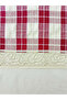 Buldan Fabric Lace End Plaid Patterned Curtain - 2