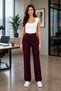 Women's Lycra Striped Palazzo Trousers - 3