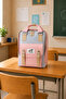 Cats USB Port Backpack Pink - 8