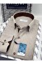 Classic Long Sleeve Linen Cotton Gift Boxed Men's Shirt FS-001261 - Beige - 3