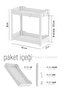 White 2-Tier Organizer Kitchen Shelf, Bathroom Shelf, Under Cabinet Countertop Detergent Holder - 7