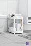 2-Piece Kitchen Bathroom Shelf Cabinet under Counter Top Spice Jar Detergent Cosmetic Makeup Organizer - 4