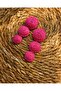 Triple Spiral Straw Earring Set – Orange, Purple and Fuchsia - 2