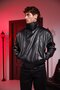 High Collar Oversize Men's Leather Jacket - 8