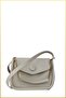 Mini Hand and Shoulder Bag with Chain Strap - Cream - 4
