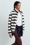 Striped faux-shearling jacket - 8