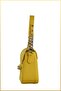 Lia Women's Hand and Shoulder Bag with Chain Buckle Accessories - Yellow - 3