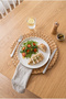 Milana - 4 Pieces Hand-Knitted Thick Banana Straw Round American Serving Plate, Tableware Serving Presentation - 2