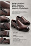 Men's Brown Leather Classic Laceless Comfortable Casual Shoes for Office Use - 3