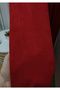 Crown Red Solid Color Soft Background Curtain, Pleatless Flat Planting, Extrafor Drawstring, Single Wing - 8