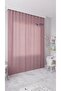 Dried Rose Solid Color Background Curtain, Pleatless Flat Planting, Extraphore Drawstring, Single Wing - 7