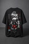 Kakashi Hatake Naruto Anime Unisex Oversize 24/1 Cotton T-Shirt - Special Collar Print - 4