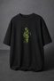One Piece Roronoa Zoro Anime Unisex Oversize 24/1 Cotton T-Shirt - Special Collar Print - 5