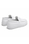 Full White Leather Men's Shoes - Laceless High-Sole Easy-To-Clean Non-Slip Sole Comfortable Casual Sports Shoes Ba0241 - 5