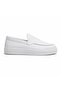 Full White Leather Men's Shoes - Laceless High-Sole Easy-To-Clean Non-Slip Sole Comfortable Casual Sports Shoes Ba0241 - 3