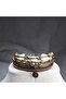 Bohemian Multi-Layered Bead Bracelet Ethnic Dangle Women's Accessory Adjustable
