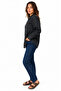 Women's Cotton Denim Shirt-Smoked - 2
