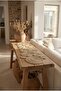 Asimetry 120X35Cm Wicker Jute Living Room Kitchen Table Runner, Console Runner, Premium & Handmade - 3