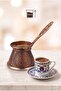 330 ml 5-6 Person Embroidered Chubby Cast Steel Coffee Pot Induction Cooker Compatible - 2