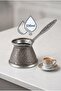 330 ml 5-6 Person Embroidered Chubby Cast Steel Coffee Pot Induction Cooker Compatible - 2