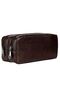 Faux Leather Double Compartment Pencil Case Dark Brown – Double Compartment Pen Holder with Internal Support - 8