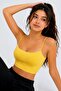Women's Thin String Strap Double-Layered Crop Blouse, Basic Bustier - 2