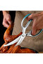 Blue Seiko stainless steel blue gradient kitchen scissors Chicken duck fish bone kitchen tools outdo - 3