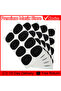 80 pcs 0.3mm White Sax Mouthpiece Patches Pads Cushions 0.3mm/0.5mm/0.8mm Saxophone Mouthpiece Silic