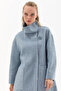 Premium Wool Double Sided Coat Aviator Blue - 8