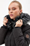 Goose Feather Filled Long Coat Black - 8