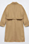 Premium Wool Stitching Detailed Coat Camel - 4