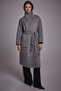 Premium Wool Double Sided Coat Gray - 3