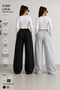 Women's Sweatpants 2-Pack - Black - Gray - Waist-Tied, Suitable for Daily Use, Comfortable Fit, Washable Fabric - 2