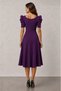 High Shoulder Detailed Midi Dress - 2
