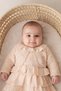 Baby Girl |   Children's Fleur Bolero Floral Patterned Muslin Dress Set - 2