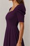 High Shoulder Detailed Midi Dress - 3