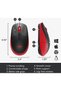 Mouse wireless M190, Rosu - 3