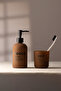 Liquid Soap and Toothbrush Holder Set - on Tile - 5
