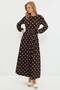 Fullamodest Polka Dot Tie-Waist Dress - 2