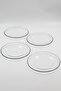 Pure Black 4-Piece Cake Plate Set 19 cm - 2
