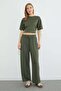 Beli Lace-Up Pocketed Modal Sweatpants