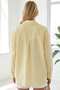 3900 Oversize Long Basic Shirt - Yellow - 3