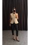 Gold Button Detailed Judge Collar Vest - 8
