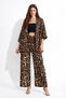 Bürümcük Fabric Women's Comfortable Summer Kimono and Loose Pants Two-Piece Set